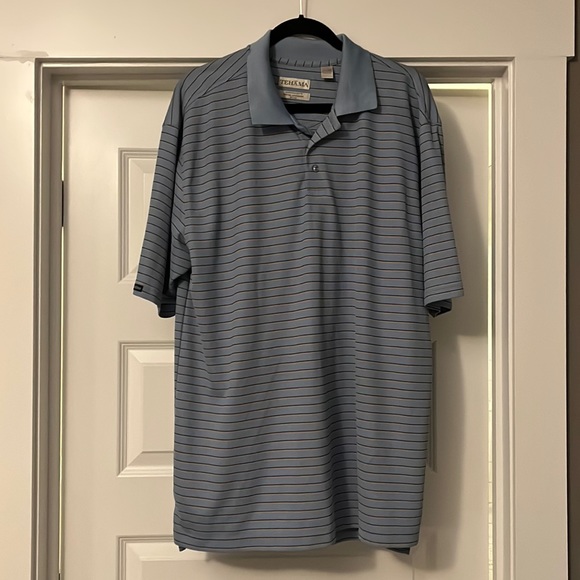 Men’s Blue Stripped Polo - Picture 1 of 1